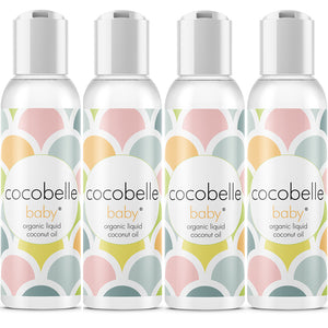 4x Cocobelle Baby Premium Organic Liquid Coconut Oil