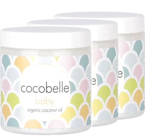 3x Cocobelle Baby Premium Organic Coconut Oil