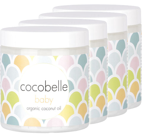 4x Cocobelle Baby Premium Organic Coconut Oil