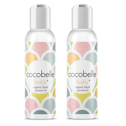 2x Cocobelle Baby Premium Organic Liquid Coconut Oil